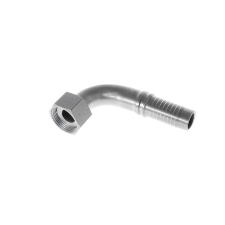 Comprar racor codo 90º hembra loca, cuerda 1-7/16" - 12 OFS, manguera de 1"