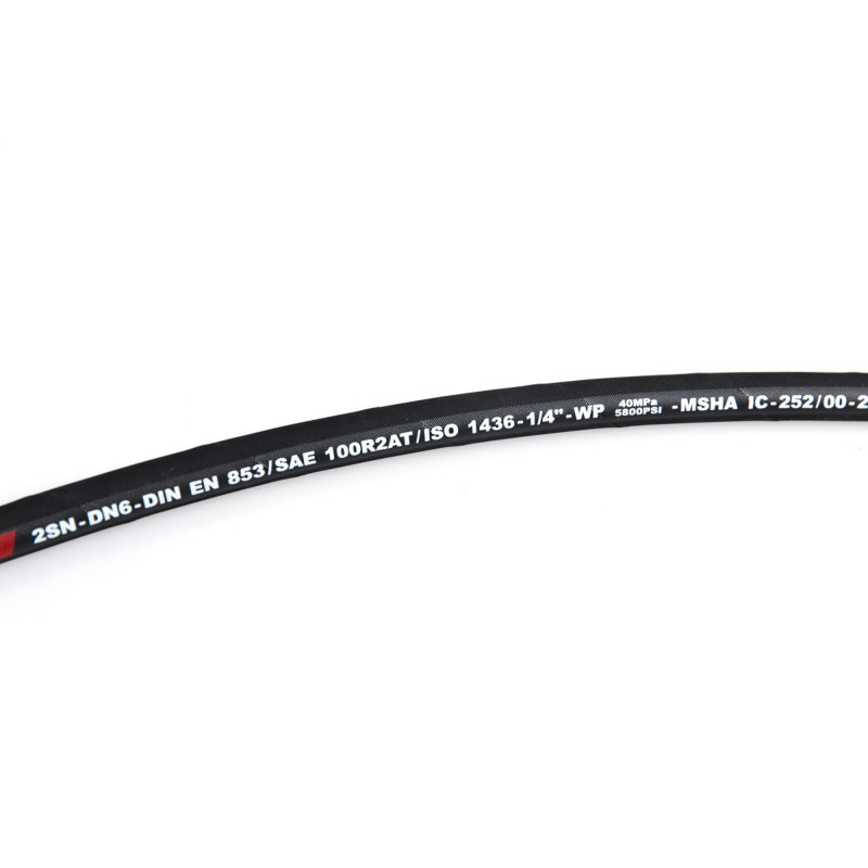 Sale of hydraulic hoses ID: 1/4" Max. Pressure: 400 Bar (5800 psi) Buy by length