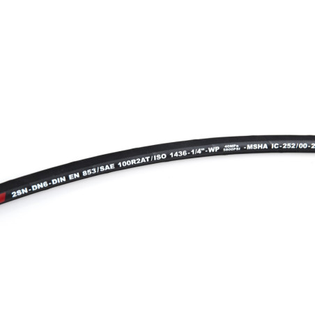 Sale of hydraulic hoses ID: 1/4" Max. Pressure: 400 Bar (5800 psi) Buy by length
