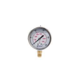 Comprar manómetro 0 -700 BAR, esfera de 63mm (2.5"), conector 1/4"
