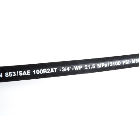 Sale of hydraulic hoses ID: 3/4" Max. Pressure: 215 Bar (3100 psi) Buy by length