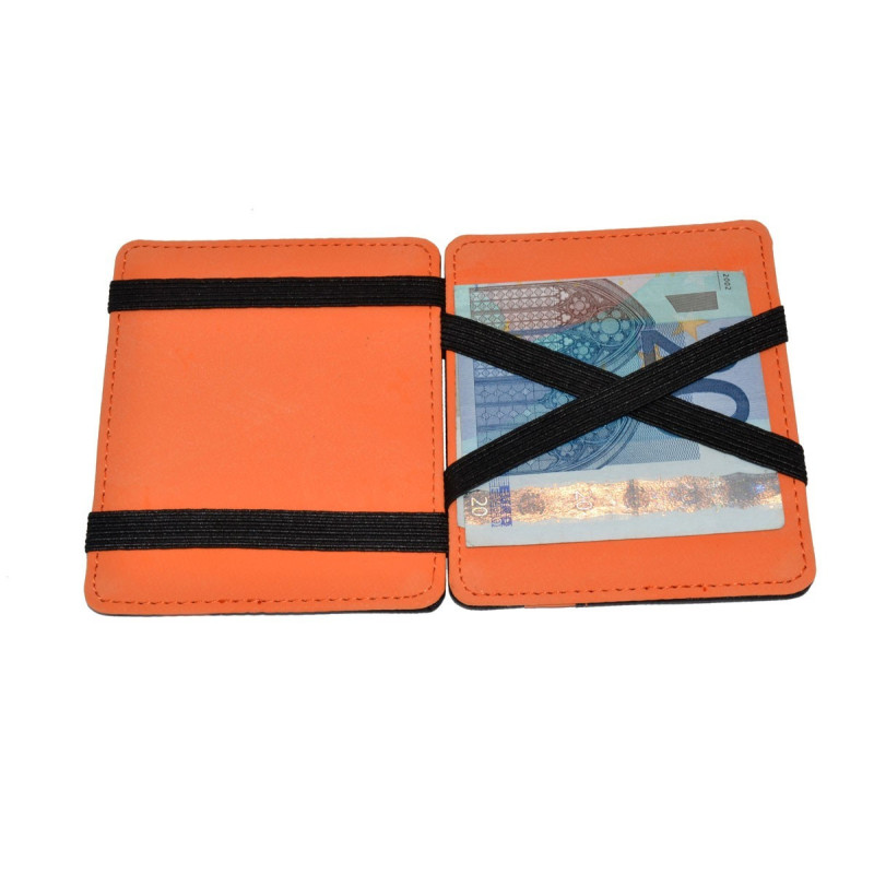  	 Cartera Mágica Super Delgada para Hombre. (Naranja) 