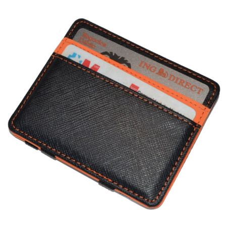  	 Cartera Mágica Super Delgada para Hombre. (Naranja) 