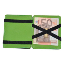 Cartera Mágica Super Delgada para Hombre. (Verde)