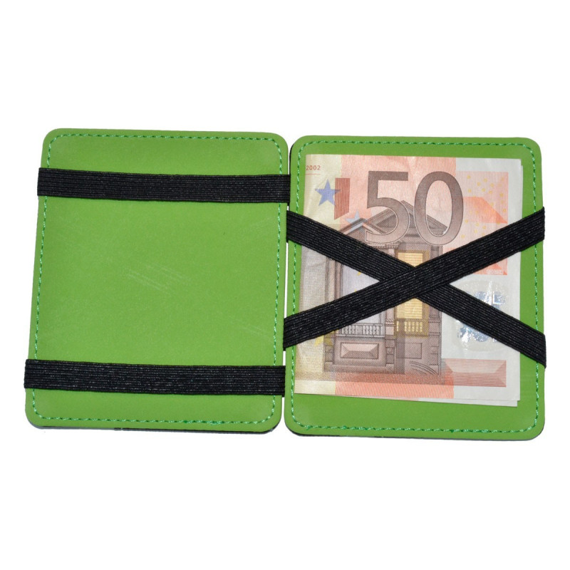 Cartera Mágica Super Delgada para Hombre. (Verde)