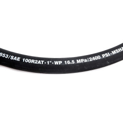 Sale of hydraulic hoses ID: 1" Max. Pressure: 165 Bar (2400 psi) Buy by length