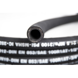 Sale of hydraulic hoses ID: 1" Max. Pressure: 165 Bar (2400 psi) Buy by length