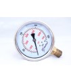 Pressure gauges with Glycerin Connection 1/2" BSP 0 - 4000 BAR 100 mm face