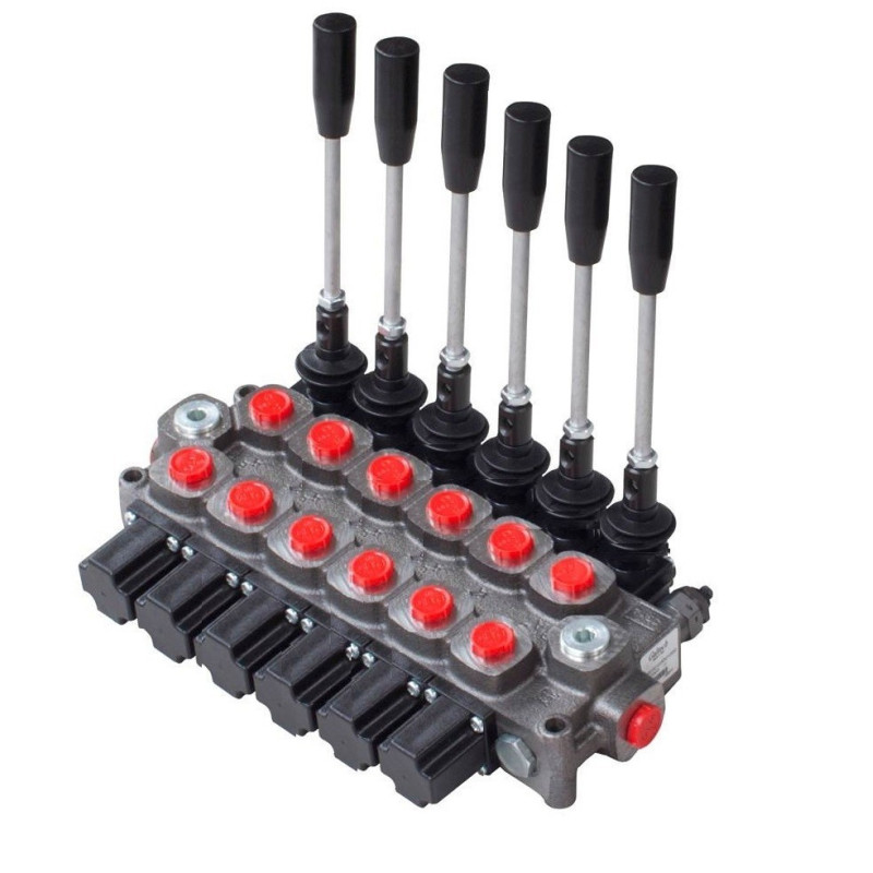 Distribuidor Hidráulico Monobloc 3 palancas 45 lts/min - Galtech