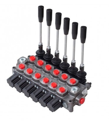 Monoblock directional control valve, 6 stools 45 l/min, 1/2