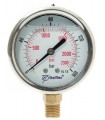 Pressure gauges with Glycerin Connection 1/4" BSP 0 - 160 BAR 63mm face.