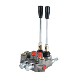 Distribuidor hidráulico compacto, 2 palancas, 45 lts/min, 210 bar max. presión