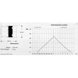 Bomba de Pistón Vacío: 700mbar Caudal: 1.9m3/h
