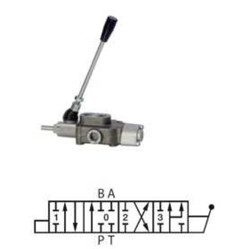 Distribuidor Hidráulico 45 lts/min, 1/2" Corta Leña (Para astilladora)