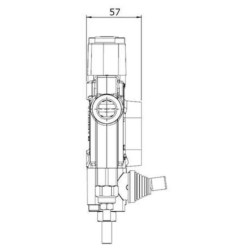 Distribuidor Hidráulico 45 lts/min, 1/2" Corta Leña (Para astilladora)