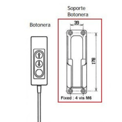 Soporte para botonera 