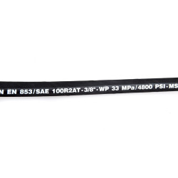 Sale of hydraulic hoses ID: 3/8" Max. Pressure: 330 Bar (4800 psi) Buy by length