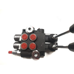 Compact monoblock directional control valve, 2 spools, 45 l/min, up to 210 bar.
