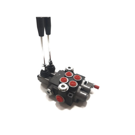Compact monoblock directional control valve, 2 spools, 45 l/min, up to 210 bar.