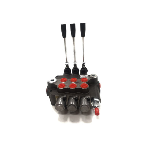 Compact monoblock directional control valve, 3 spools, 45 l/min, up to 250 bar.