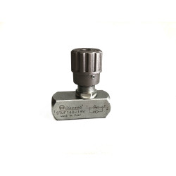 Válvula reguladora de caudal unidireccional de 1/4" BSP