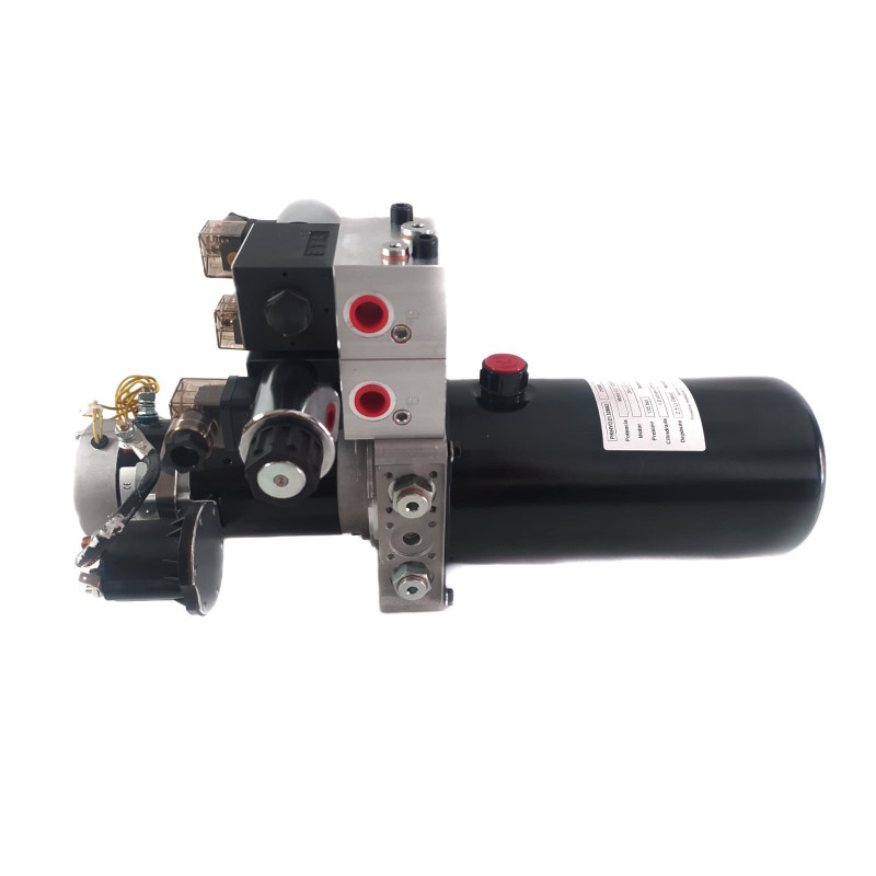 Minicentral hidráulica, motor eléctrico 24 vcc, 1200 w Ø80+ térmico