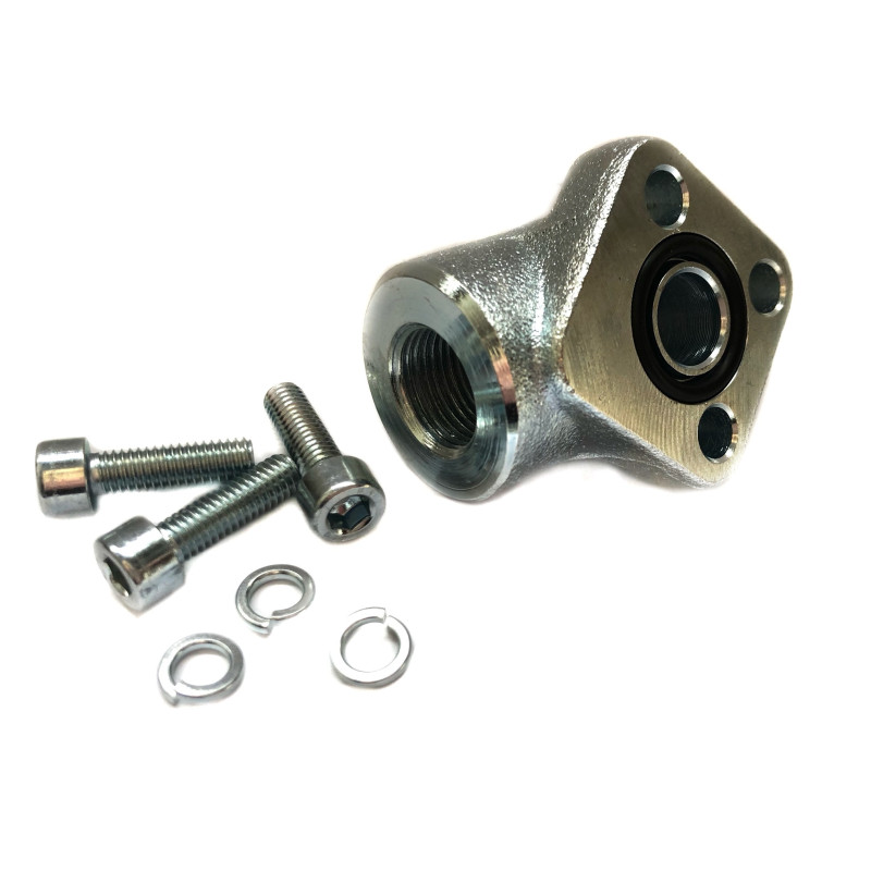 Brida en cruz Ø30 mm, M6 conexión de 1/2" GAS.