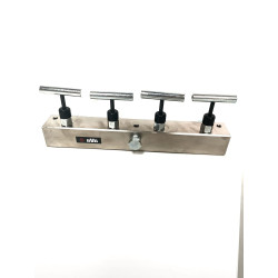 Hydraulic Manifold 4 Adjustable Outlets, Max Pressure 700 Bar