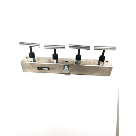 Hydraulic Manifold 4 Adjustable Outlets, Max Pressure 700 Bar