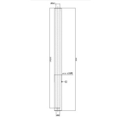 Mecanizado Taladro Pasante Ø58 y Taladro Ø65 mm x 1573 mm.