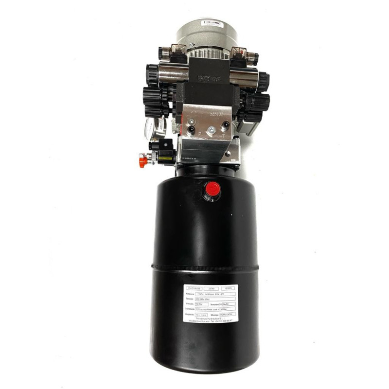 Minicentral hidráulica 1.5 Cv, 220/380 VAC 50hz 186 bar
