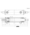 Double Acting  Hydraulic Cylinder  Ø50 mm  Ø36 mm Stroke 670 mm