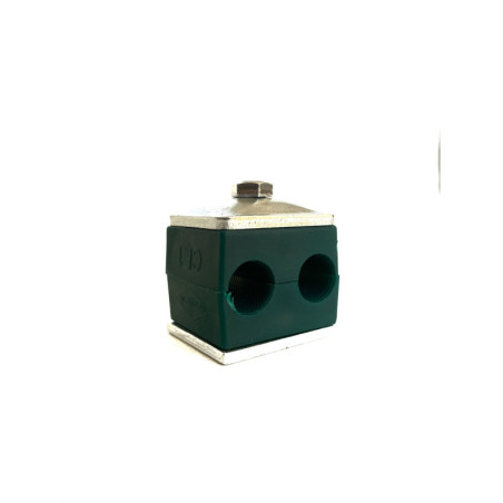 Conjunto abrazadera completa para tubo 12 L doble.