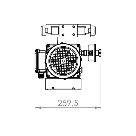 Hydraulic Power Pack, 0.5 HP, 3 phases, 1.68 L/min, 110 bar.