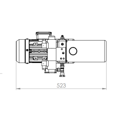 Minicentral hidráulica. 0.5 Cv trifásico, 1.68 L/min, 110bar.