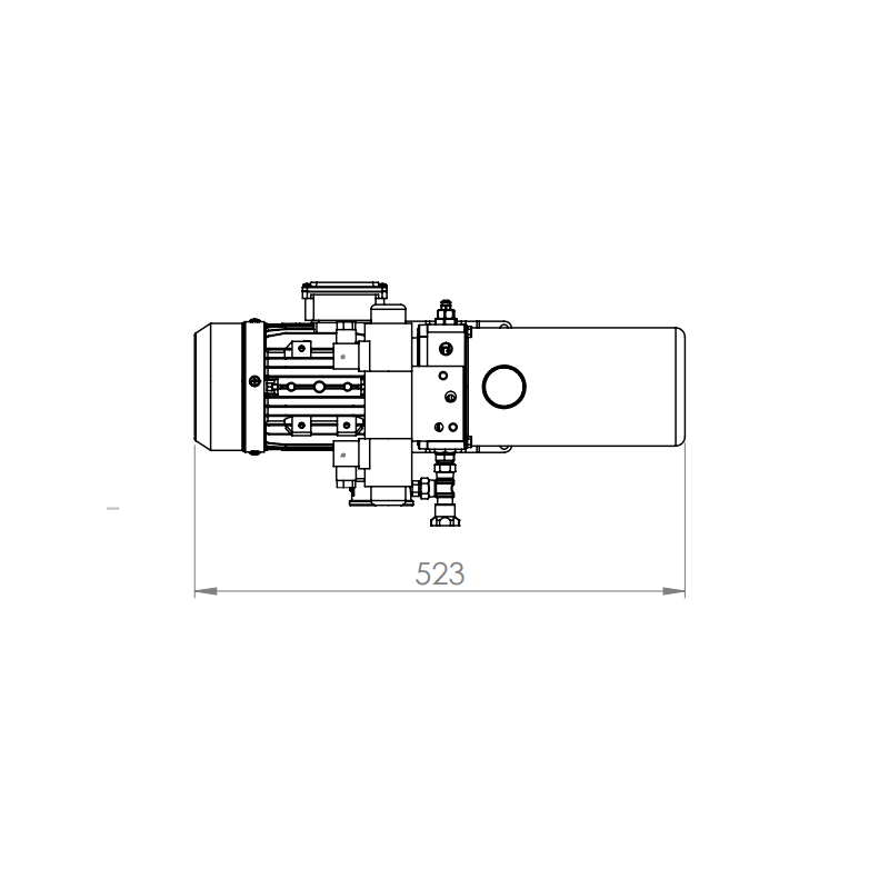 Hydraulic Power Pack, 0.5 HP, 3 phases, 1.68 L/min, 110 bar.