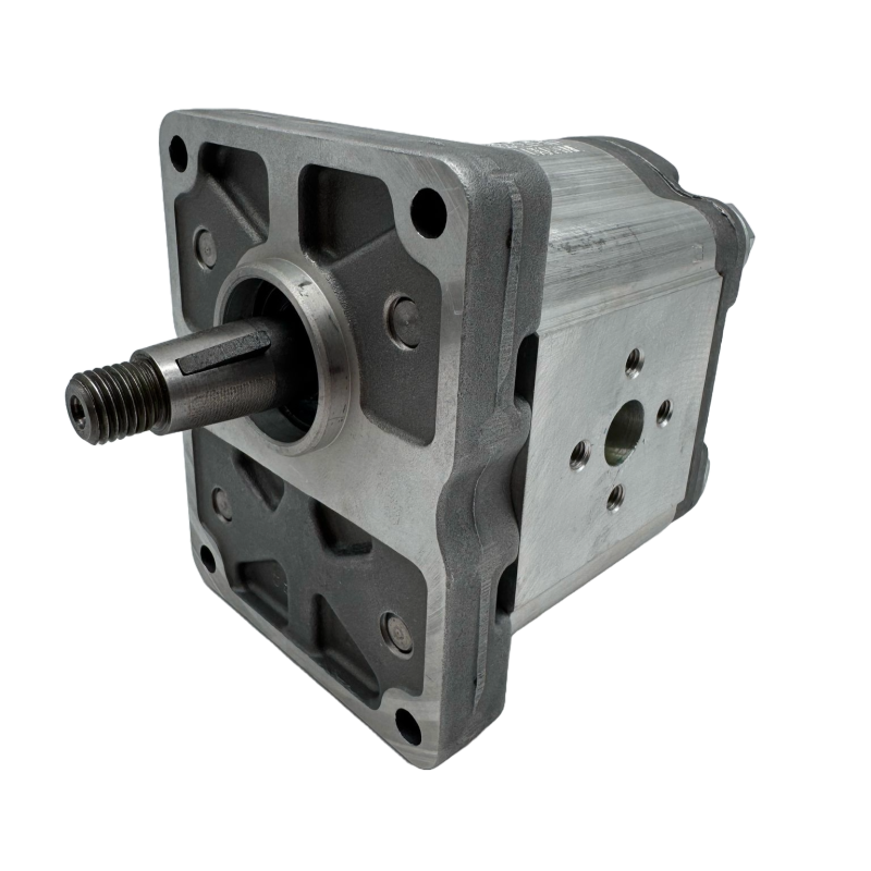 Bomba Hidráulica 21 L/min (14 cc/rev), 250bar, Eje Cónico 1:8, Puertos Bridados en Cruz