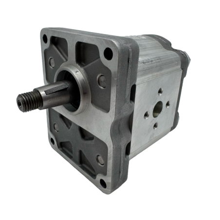 Bomba Hidráulica 21 L/min (14 cc/rev), 250bar, Eje Cónico 1:8, Puertos Bridados en Cruz