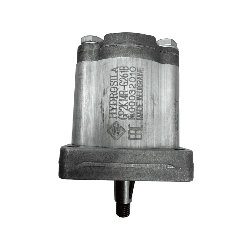 Bomba Hidráulica 21 L/min (14 cc/rev), 250bar, Eje Cónico 1:8, Puertos Bridados en Cruz