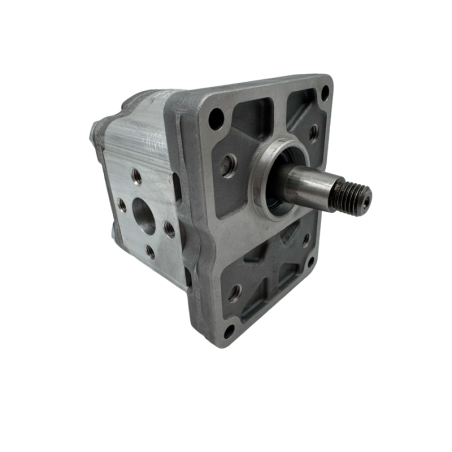Bomba Hidráulica 15 L/min (10 cc/rev) 250 bar, Eje Cónico 1:8, Puertos Bridados en Cruz