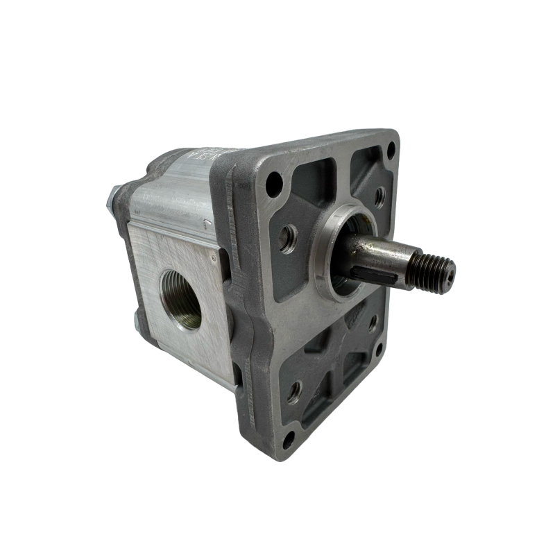 Bomba Hidráulica 15 L/min (10 cc/rev), 250 bar, Eje Cónico 1:8, Puertos GAS (BSP)