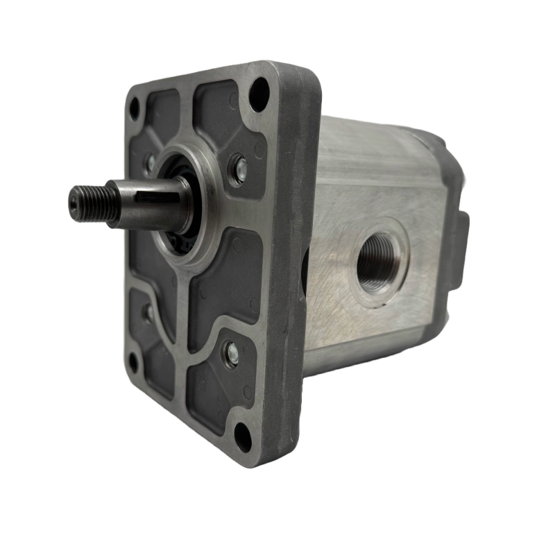Bomba Hidráulica 45 L/min (30 cc/rev), 250bar, Eje Cónico 1:8, Puertos GAS, Brida Europea