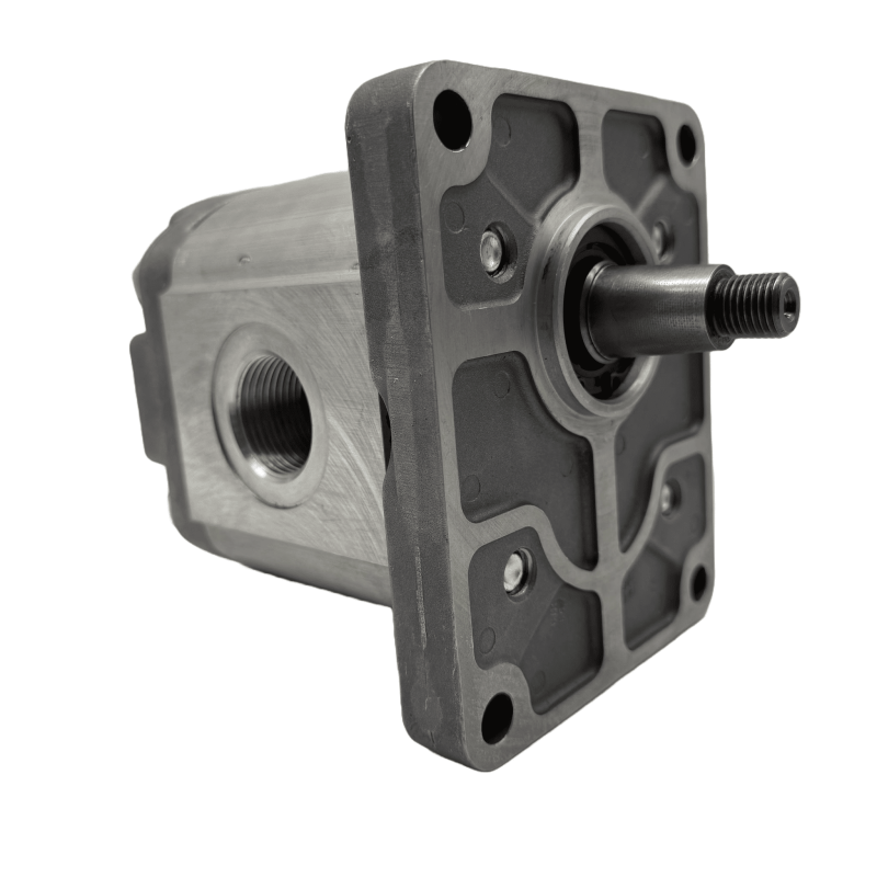 Bomba Hidráulica 45 L/min (30 cc/rev), 250bar, Eje Cónico 1:8, Puertos GAS, Brida Europea