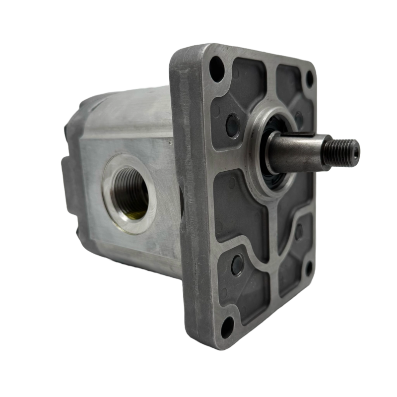 Bomba Hidráulica 42 L/min (28 cc/rev), 250bar, Eje Cónico 1:8, Puertos GAS, Brida Europea