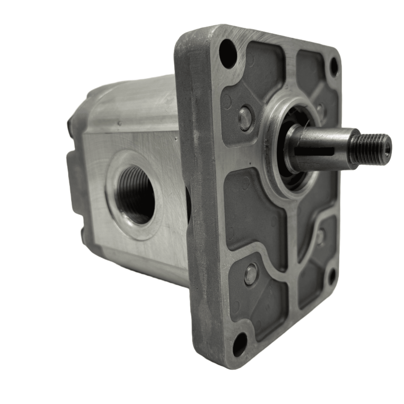 Bomba Hidráulica 37,5 L/min (25 cc/rev), 250bar, Eje Cónico 1:8, Puertos GAS, Brida Europea