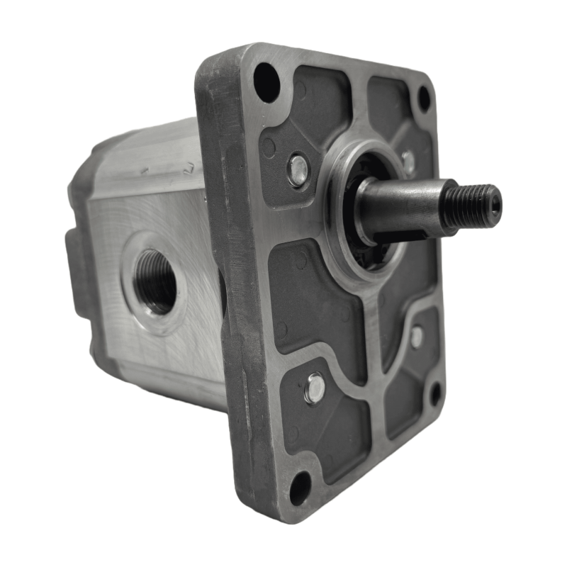 Bomba Hidráulica 28,5 L/min (19 cc/rev), 250bar, Eje Cónico 1:8, Puertos GAS, Brida Europea
