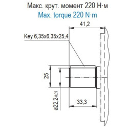Bomba Hidráulica 24 L/min (16 cc/rev), 250bar, Eje - Recto Ø22,2 SAE B, Puertos GAS, Brida Europea