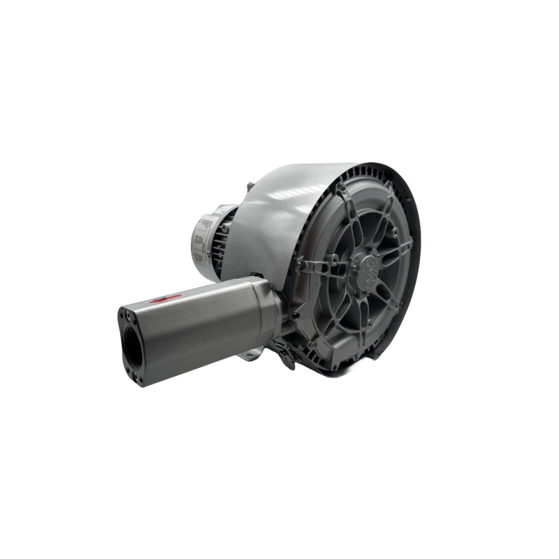 Side Channel Blower. 110 m3/hr, Max. Vacuum -200 mbar, Max. Pressure 230 mbar, 0.85 Kw