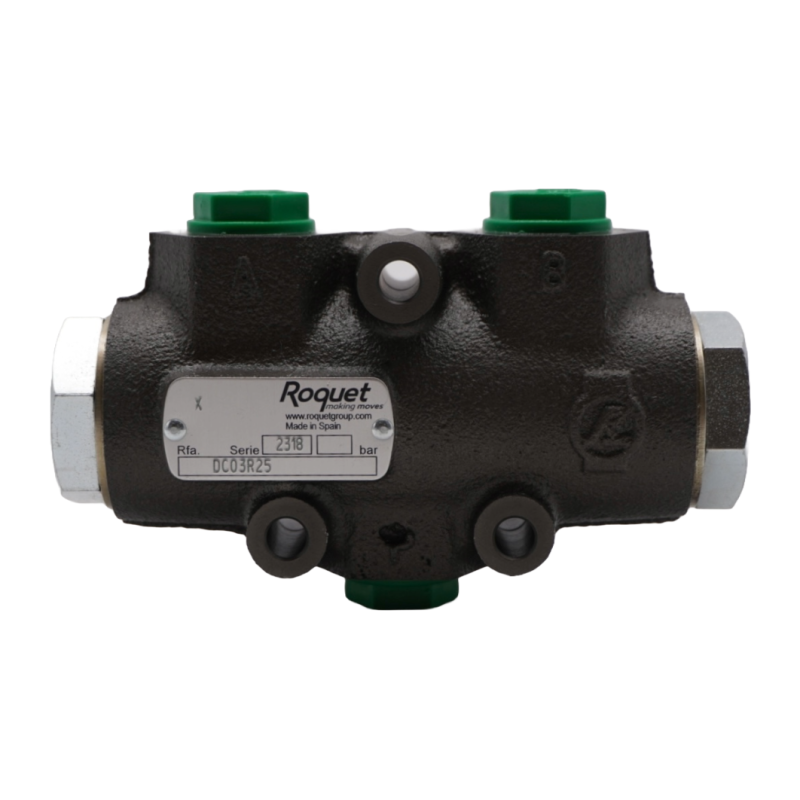 Flow divider 50-50, de 10-25 L/min, 210 bar Roquet