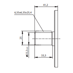 Hydraulic Pump 48 L/min (32 cc/rev), 250 bar, Shaft Straight SAE, European Flange Ports